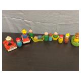 vintage Fisher-Price Little People figures
