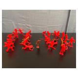 Cowboys & Indians red figurines
