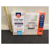 Top Paw double door 24  folding crate