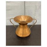 vintage hammered copper vase/amphora