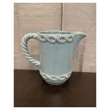 Blue San Raphael ceramic pitcher