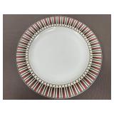 Sakura serving plate in the 'Sledding Characters'