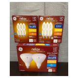 GE Relax LED Soft white light bulbs