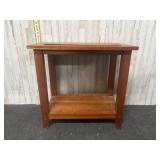 wooden end table or accent table