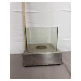 Small meta fire place