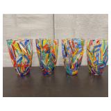 Confetti Hand Blown Art Glass Tumblers
