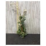 faux floral arrangement featuring white orchid blo