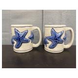 Blue Sky Clayworks Magic Sea Starfish Mugs