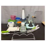 Kitchen supplies shelf lot