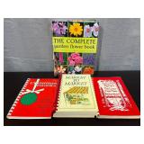 Garden Flowers & Recipe books lot