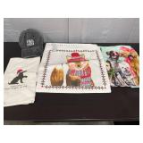 Dog themed decorative cloths and hat