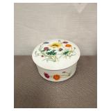 vintage Takahashi porcelain lidded trinket dish