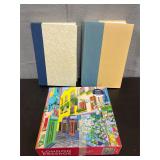 Puzzle & books lot