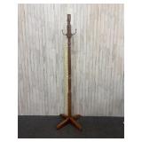 freestanding wooden coat rack