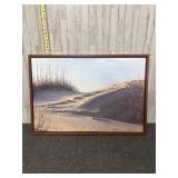 framed landscape art print