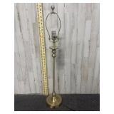 Brass toned table lamp