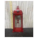 decorative red metal lantern