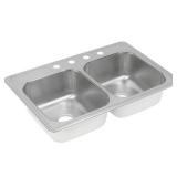 Elkay DXR33221 Dayton Stainless Steel 33 X 22 X 8-