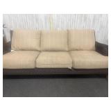 3 seater outdoor wicker couch