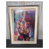framed print of the 1981 painting 'Rocky' by artis