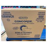 Case box of 1000 12oz bowls