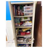 Plastic supply closet and contents