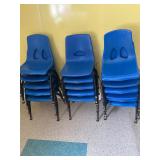 Set of 16 kids stacking chairs