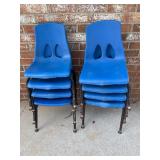 Set of 8 kids stacking chairs