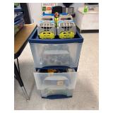 Container with toys