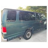 2000 Ford E350 Passenger Van - Green