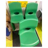 Set of 18 stacking kids chairs