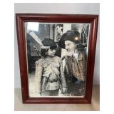 Framed photo of George 'Gabby' Hayes and Robert Bl