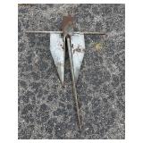 Steel boat anchor