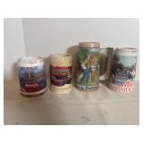 Lot of vintage beer steins