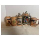 Lot of vintage beer steins