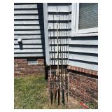 8 fishing rods lot