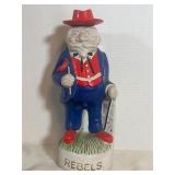 vintage 1974 Ole Miss Rebels mascot decanter