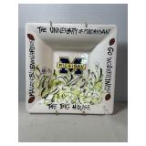 Michigan serving glass tray with wall hanger