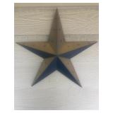 Metal star wall decor