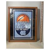 UNC 2005 NCAA national championship framed poster