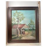 Eva Benbow folk art oil painting