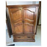 Vintage wood armoire