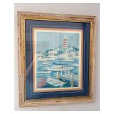 Framed Nautical art print