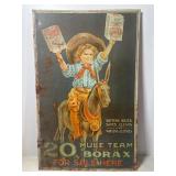 20 Mule Team Borax tin sign