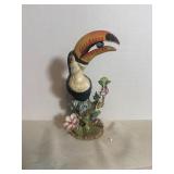 vintage ceramic toucan figurine