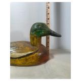 Wood painted duck deco