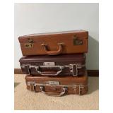 Lot of 3 lockable briefcases