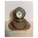 vintage-style table clock is designed to resemble
