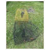 2 vinyl-coated blue crab traps