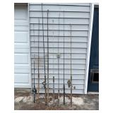 Lot of 8 fishing poles